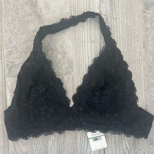 Free People Intimately halter bra bralette. Semi-see through. Brand new. Large